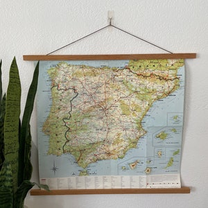 Spain & Portugal- 1970’s Vintage Map