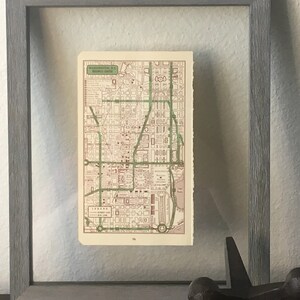 Vintage kaart van Washington DC uit de jaren 1950 - wegenatlas van de stad