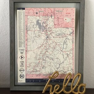 1960s Utah State Map- Vintage Atlas