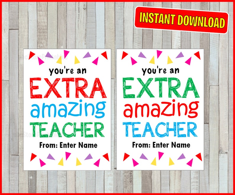 gum-tags-extra-tags-extra-amazing-teacher-teacher-etsy