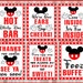 Printable Set of Mickey Mouse Party Signs, 5x7 and 8x10 INSTANT ...