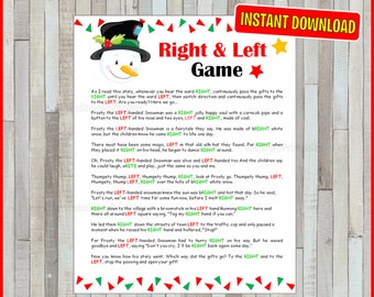 Left Right Game Printable - Etsy