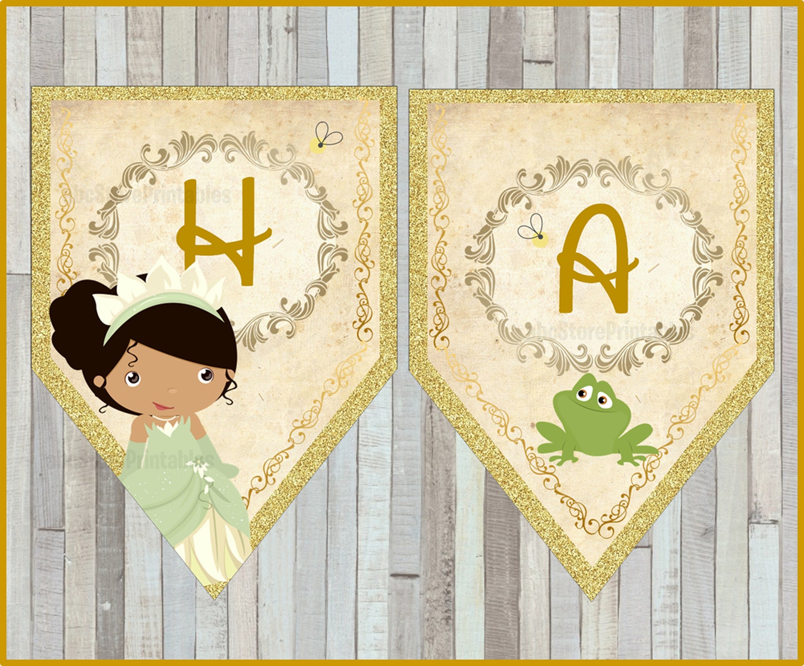 Princess Tiana birthday banner Tiana happy birthday banner | Etsy