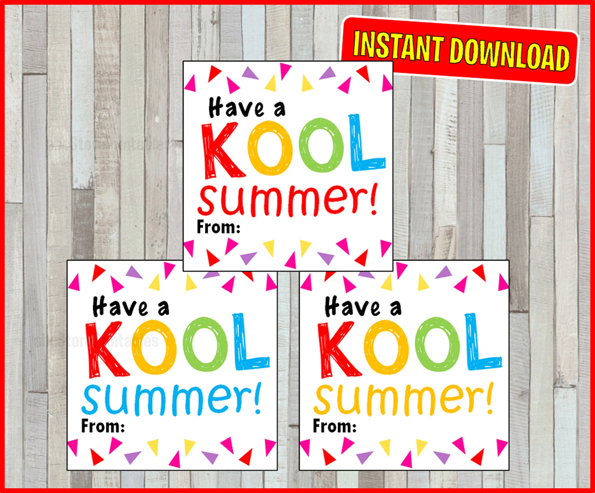 Have a KOOL Summer Card End of the School Year Card - Etsy