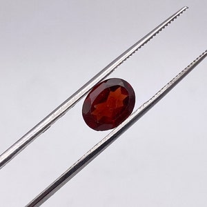 7×5 – 9×7 mm Natural Red Garnet Oval Faceted Loose Gemstone | A-Grade DIY Jewelry Supply