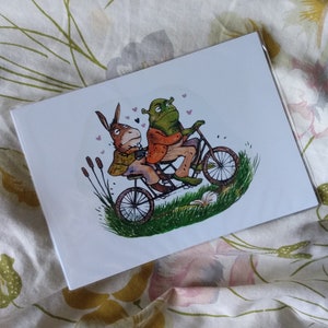 Shrek and Donkey Print
