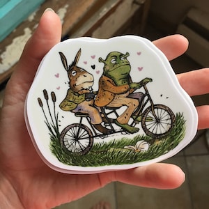 Shrek and Donkey x Frog and Toad sticker