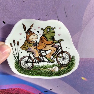 Shrek and Donkey x Frog and Toad magnet