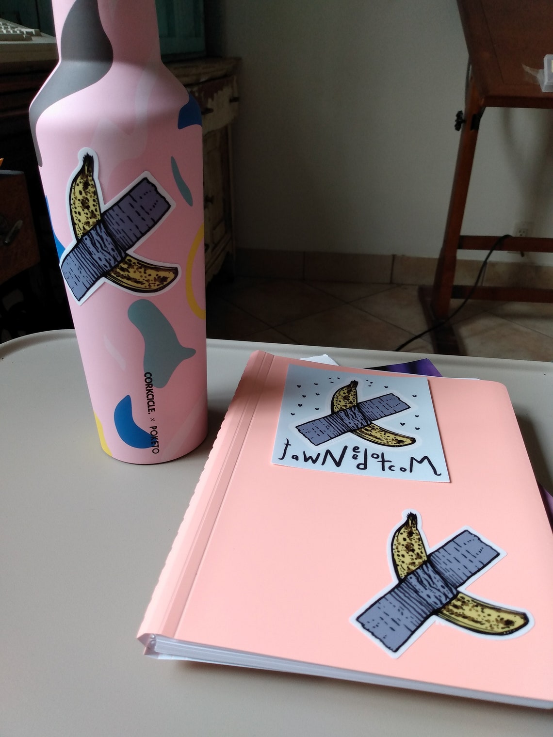 Art Basel Banana Vinyl Sticker Etsy