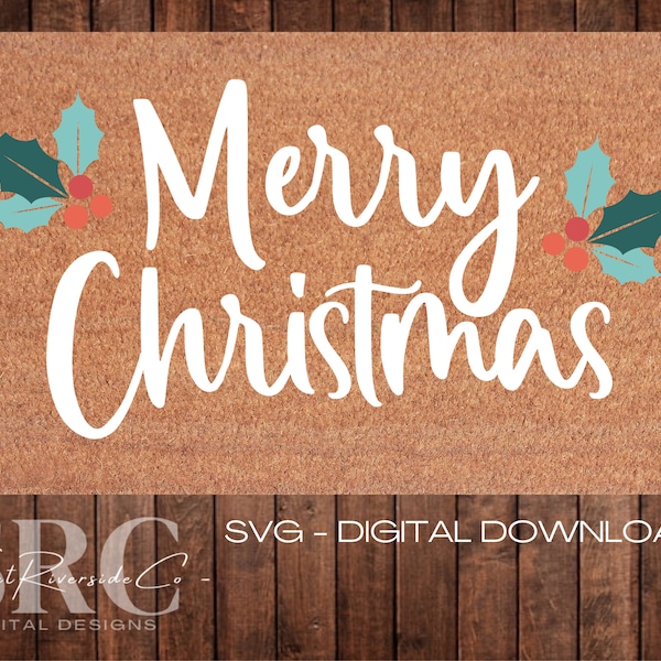 Merry Christmas Doormat SVG | SVG File | Christmas Doormat | Digital Design | Cricut