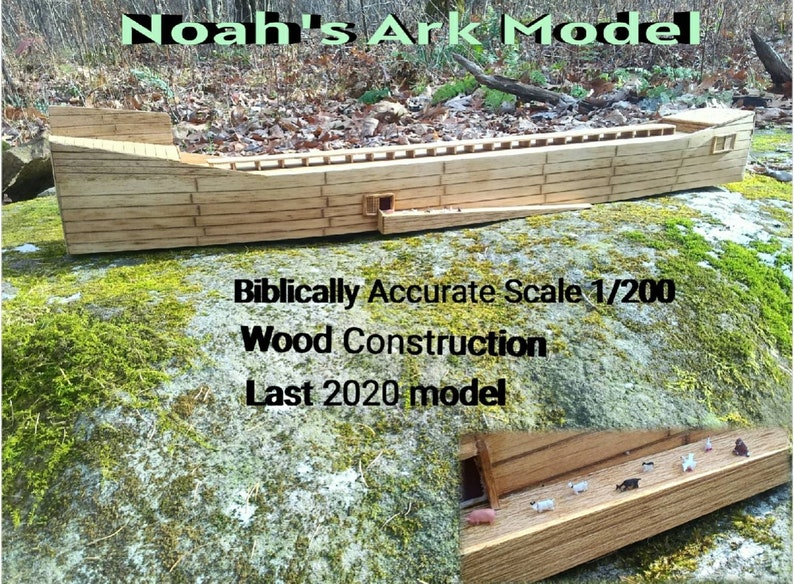 Noah's Ark Model Accurate scale 36 x 3.3 x5 wood Etsy