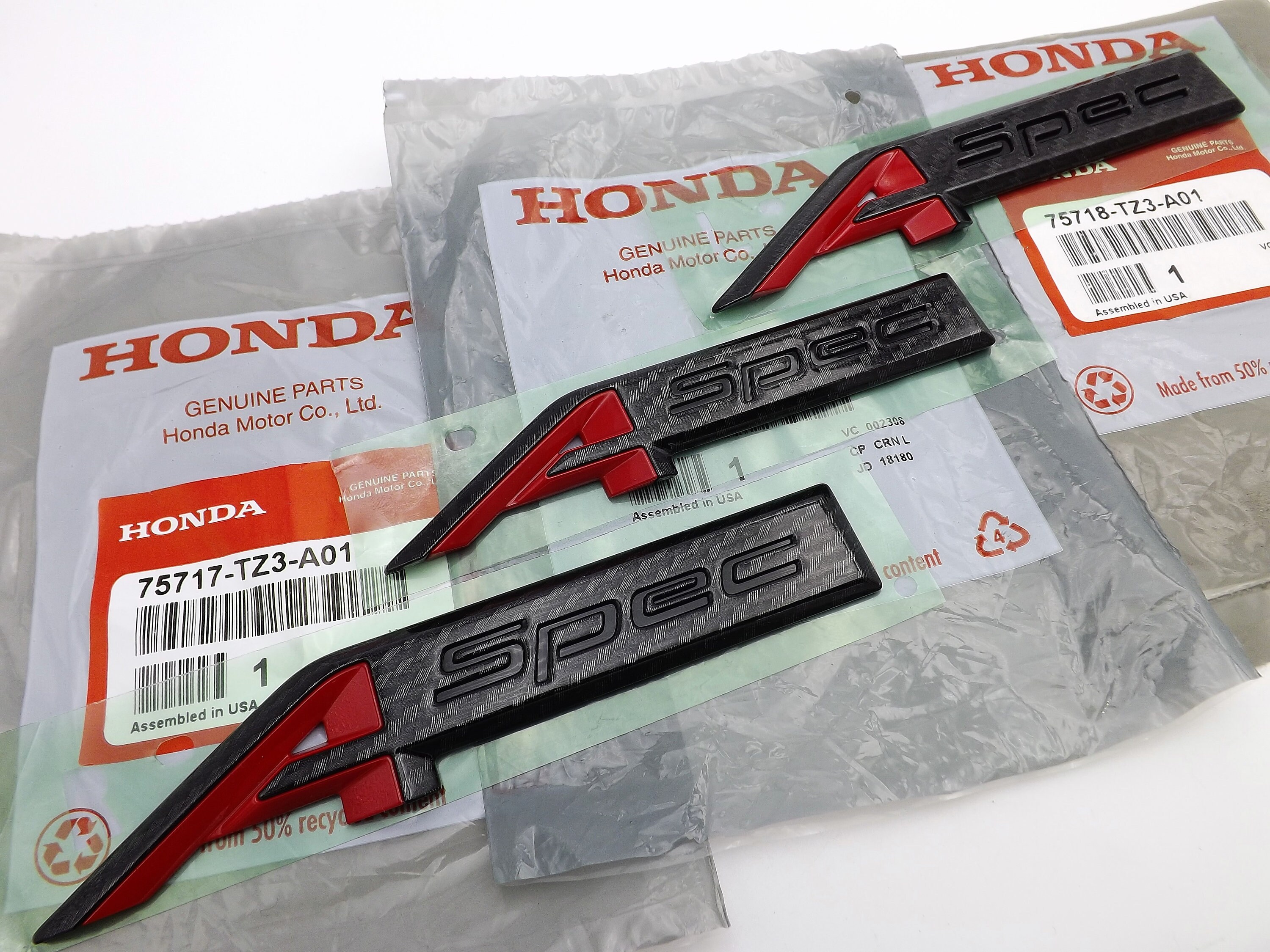 Acura TLX 20182020 Black Carbon Fiber Trunk Fender Aspec Etsy