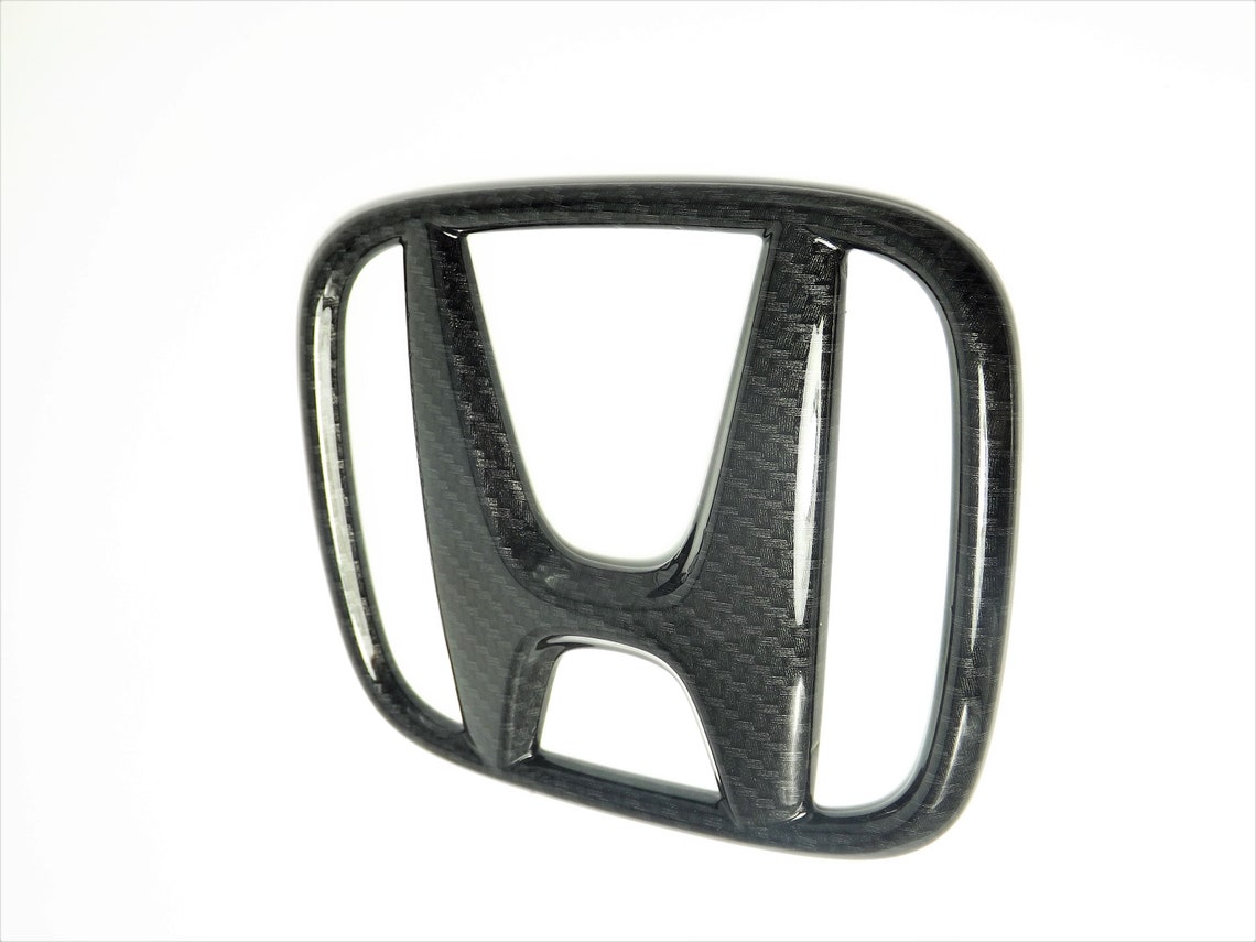 Honda Civic Carbon Fiber Grille Emblem 20162019 OEM Front Etsy