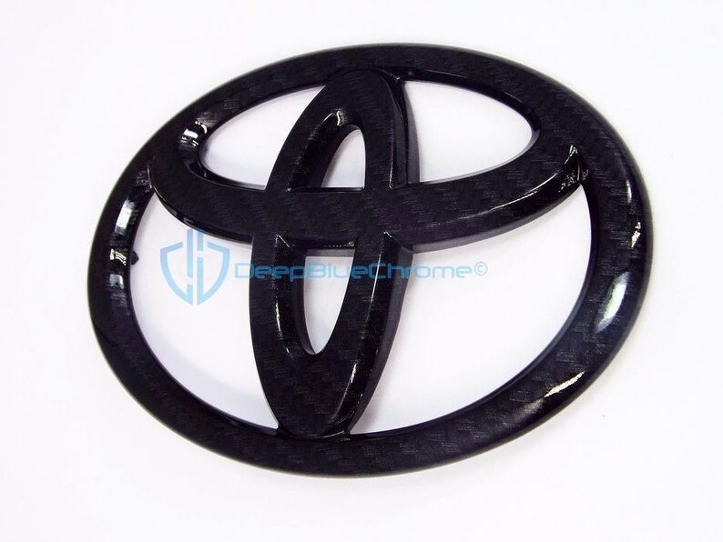 Toyota Corolla Camry 20142017 Black Carbon Fiber Emblem Rear Etsy
