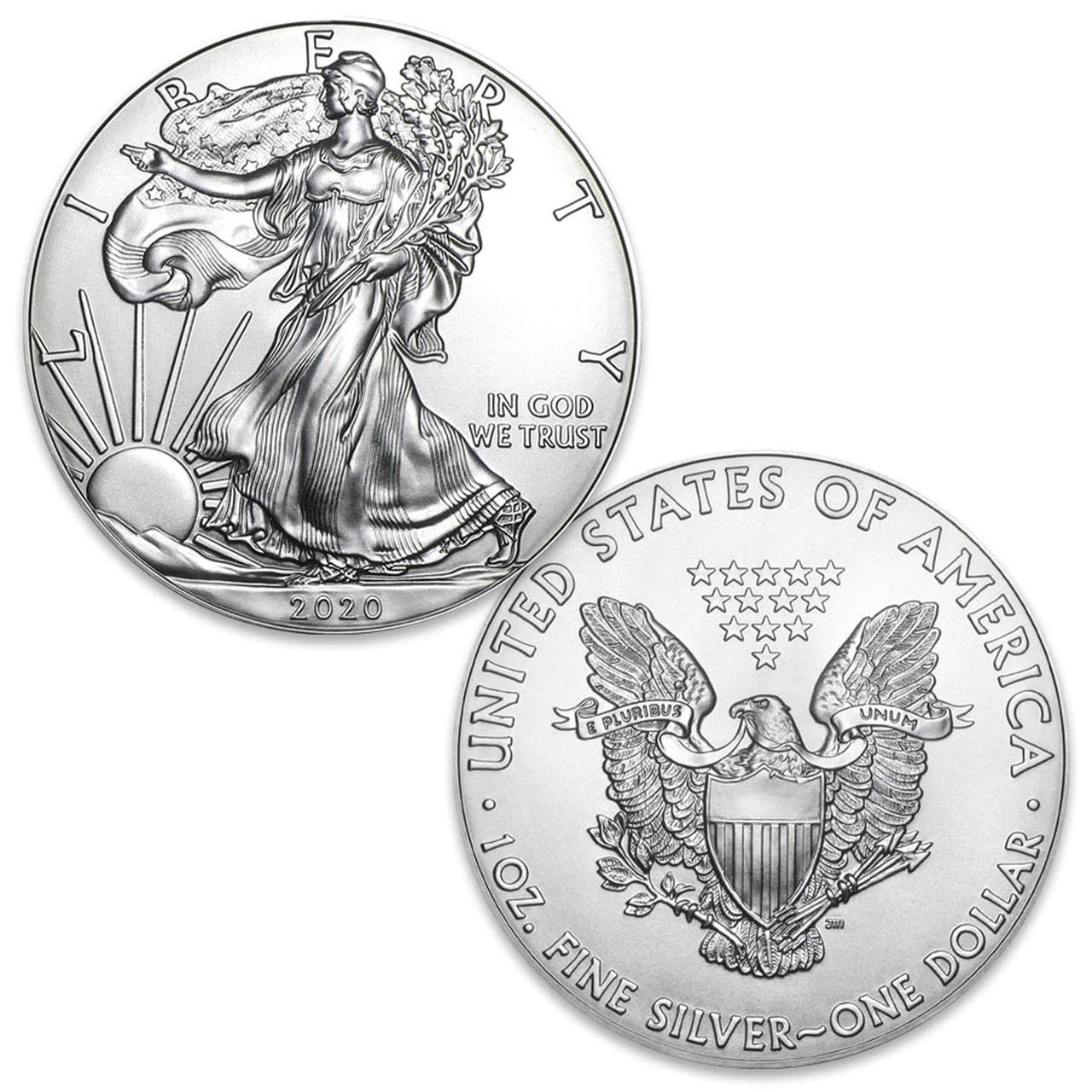 2021 Type 1 Gem BU American Silver Eagle 1 Dollar Coin Etsy