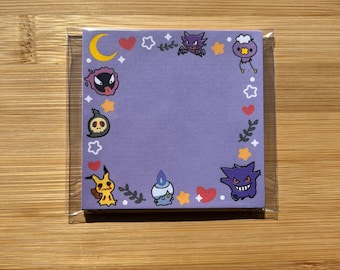 Handmade Ghost Pokémon Memo Pad