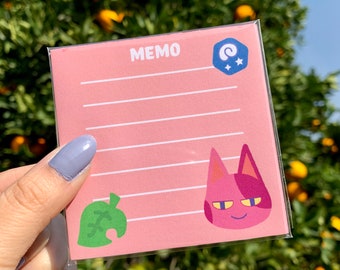 Handmade ACNH Bob Memo Pad