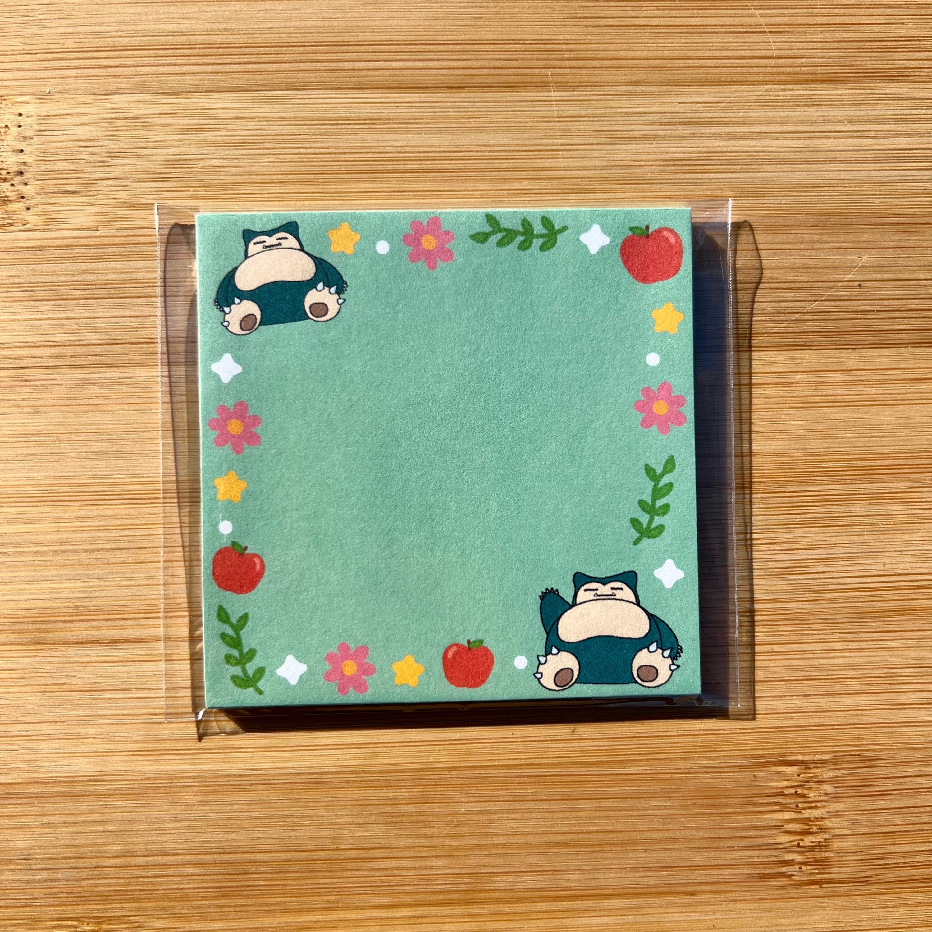 Handmade Snorlax Planner & Memo Set - Etsy