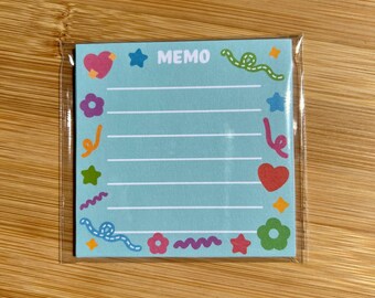 Flower Power Memo Pad