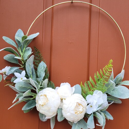 Hoop Wreath Wall Décor Door Decoration Summer Home Décor Etsy