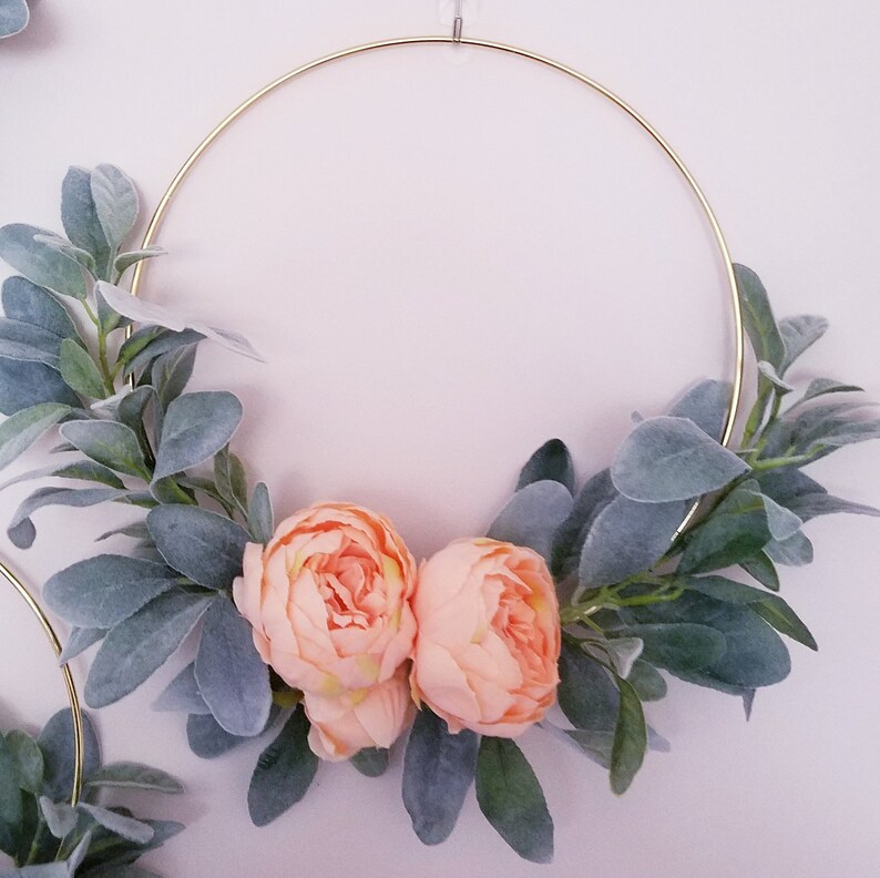 Set of Three Wreaths Modern Wreath Set Nursery Wall Decor Etsy