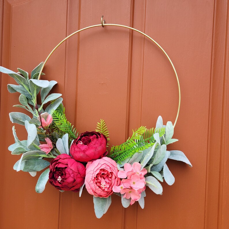 Hoop Wreath Wall Décor Door Decoration Summer Home Décor Etsy