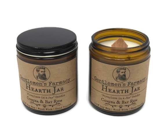 Wood Wick Soy Candle Fireplace In A Jar 8 Oz - Candles That Smell Like Fireplace Wood Wick Soy Candle Fireplace In A Jar 8 Oz - Candles That Smell Like Fireplace