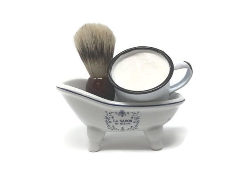 Wet Shave Soap & Enamel Cup Gentlemen's Farmacy Etsy