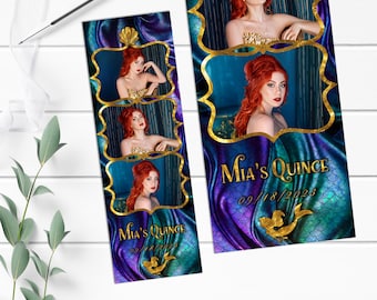 Sjabloon fotohokje kleine zeemeermin 2 x 6 inch