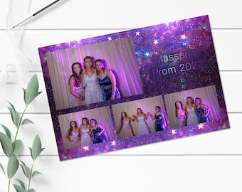Sjabloon glitter Photo Booth: iriserende galactische nevel (direct downloaden)