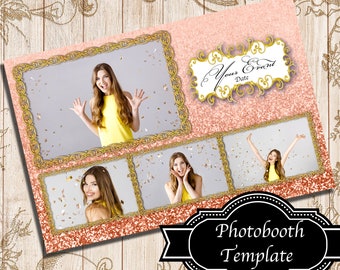 Rose Gold Glitter 4x6 (4 photos) Template