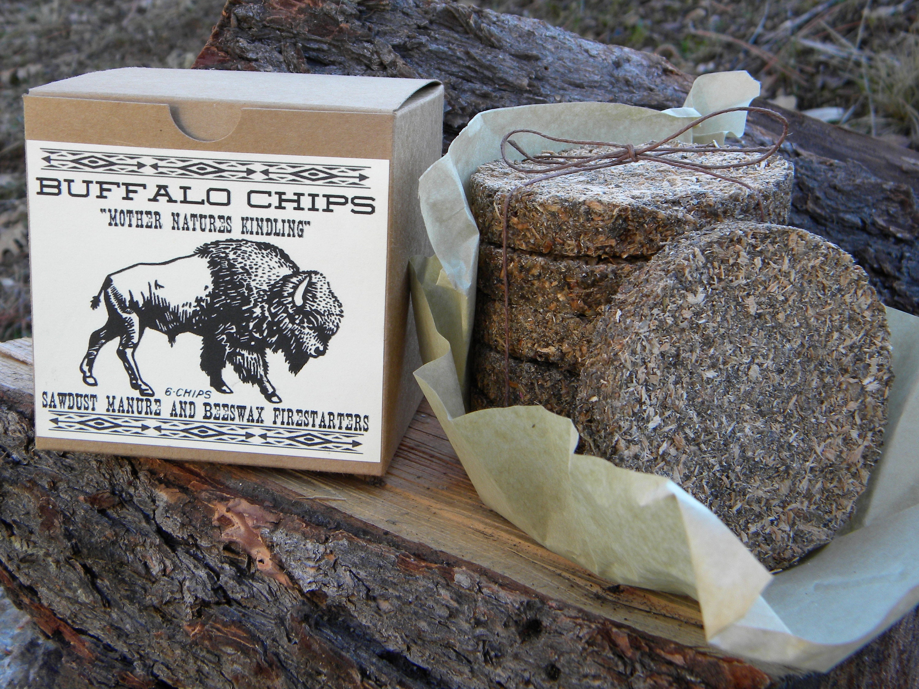 BUFFALO CHIPS All Natural Bison Manure Sawdust & Beeswax Etsy UK
