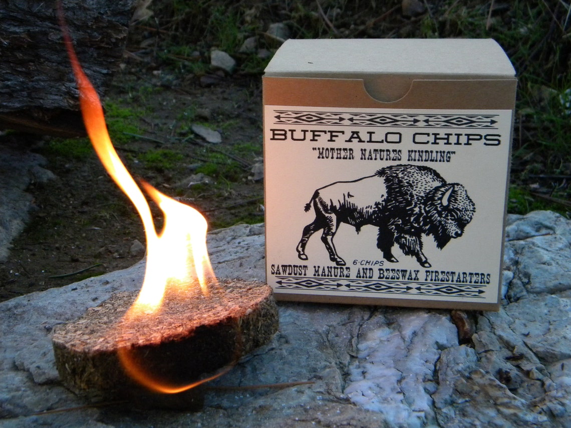 BUFFALO CHIPS All Natural Bison Manure Sawdust & Beeswax Etsy UK