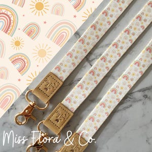 Fabric Lanyard - Sunshine and Rainbows