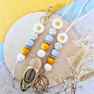 Golden Daisy | Chaveiro | Cordão | Difusor de carro | Conjuntos de presente