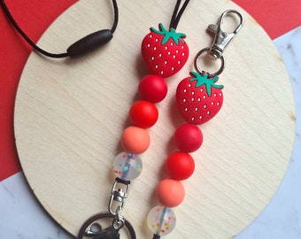 Tutti Frutti 'Fragola'/Portachiavi/Laccetto