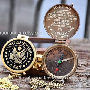 Army Gift, Engraved Army Compass, Personalized Army Compass, Army Retirement gift, Engraved Army gift, US Army Compass, United states Army