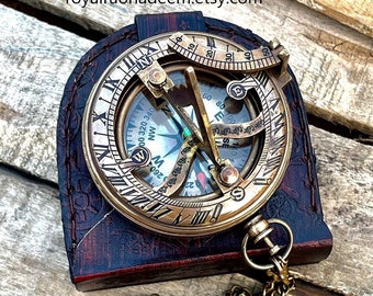 Compass, Personalized Engraved Vintage Functional Working compass, gift for mom, Dad, Husband, Anniversary, birthday, Father's day, mothers