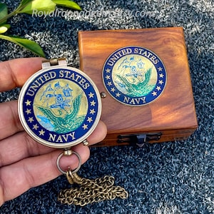 Navy gift, Personalized Navy compass, Engraved brass Compass, United states Navy Retirement Gift, US Navy Gift, United states Navy Gift