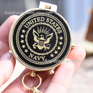 Navy Compass, Engraved Navy Compass, Navy Retirement gift, US Navy Compass, United states navy Gift, Personalized Antique Compass