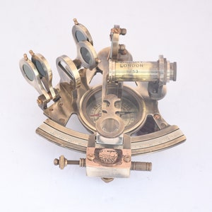 Compass With Sextant - Engraved Personalized Compass Nautical Sextant