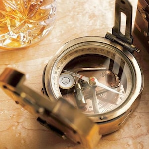 Christmas Gifts, Personalized Compass, Engraved Antique Brunton Nautical Compass, High Quality Fully Functional Working Military Compass