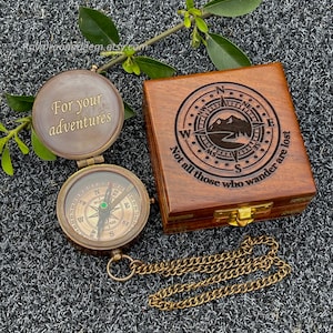 Kerstcadeaus voor papa, gegraveerd handgemaakt gepersonaliseerd werkkompas, jubileumcadeau, doopcadeau, vriendje, vaderdag, moederdag