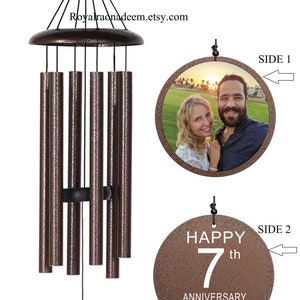 Photo Wind Chime | Memorial Wind Chime | Listen to the Wind I Sympathy Gift | Personalized Wind Chime | Christmas Gift I Anniversary Gift