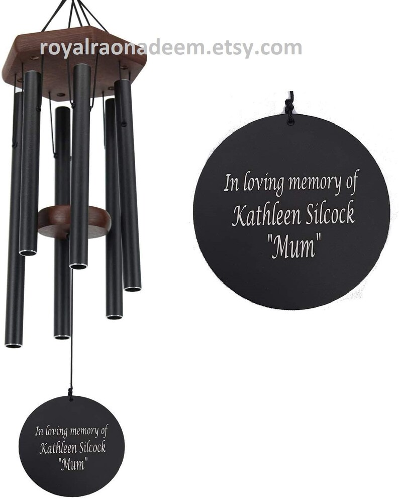 Wind Chime Christmas Gift Anniversary Gift Engraved Wind Etsy