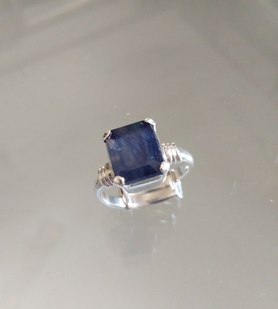 neelam silver ring