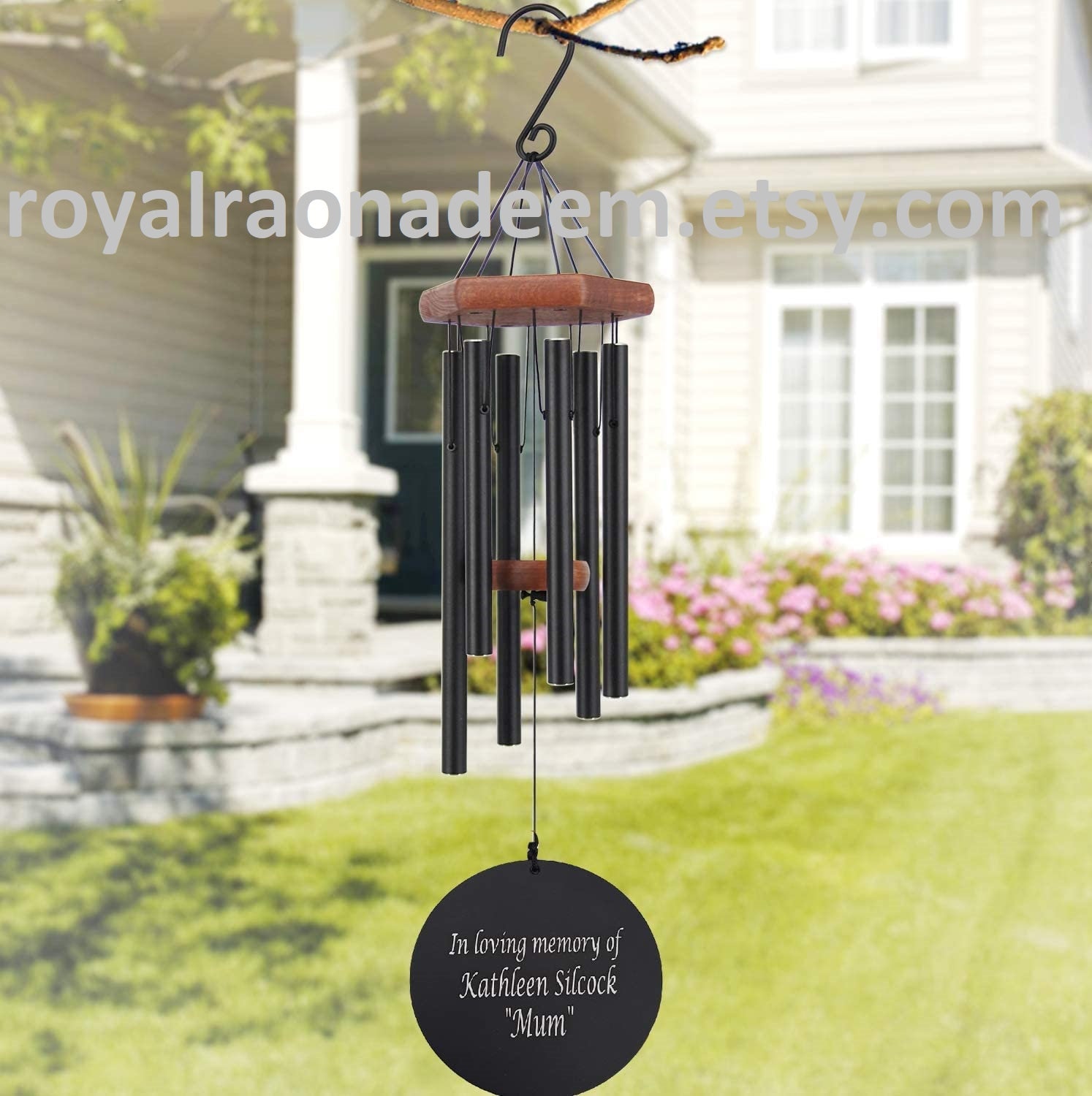 Wind Chime Christmas Gift Anniversary gift Engraved Wind Etsy