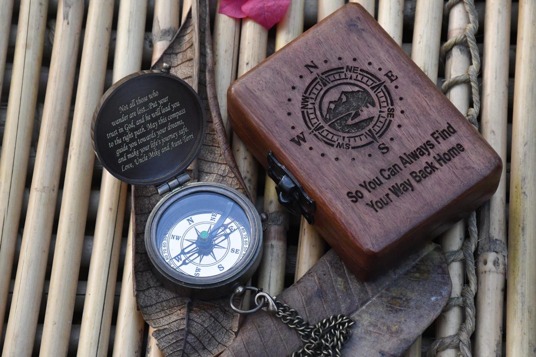 Compass, Customized Compass, Personalized Compass, Engraved Compass ...