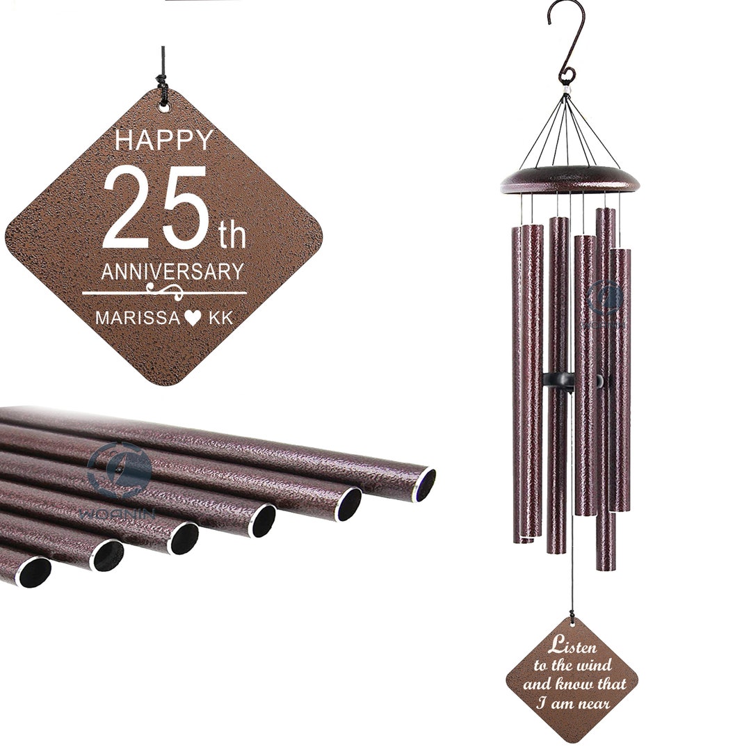 Anniversary Gift Wind Chime Personalized Anniversary Gift Etsy