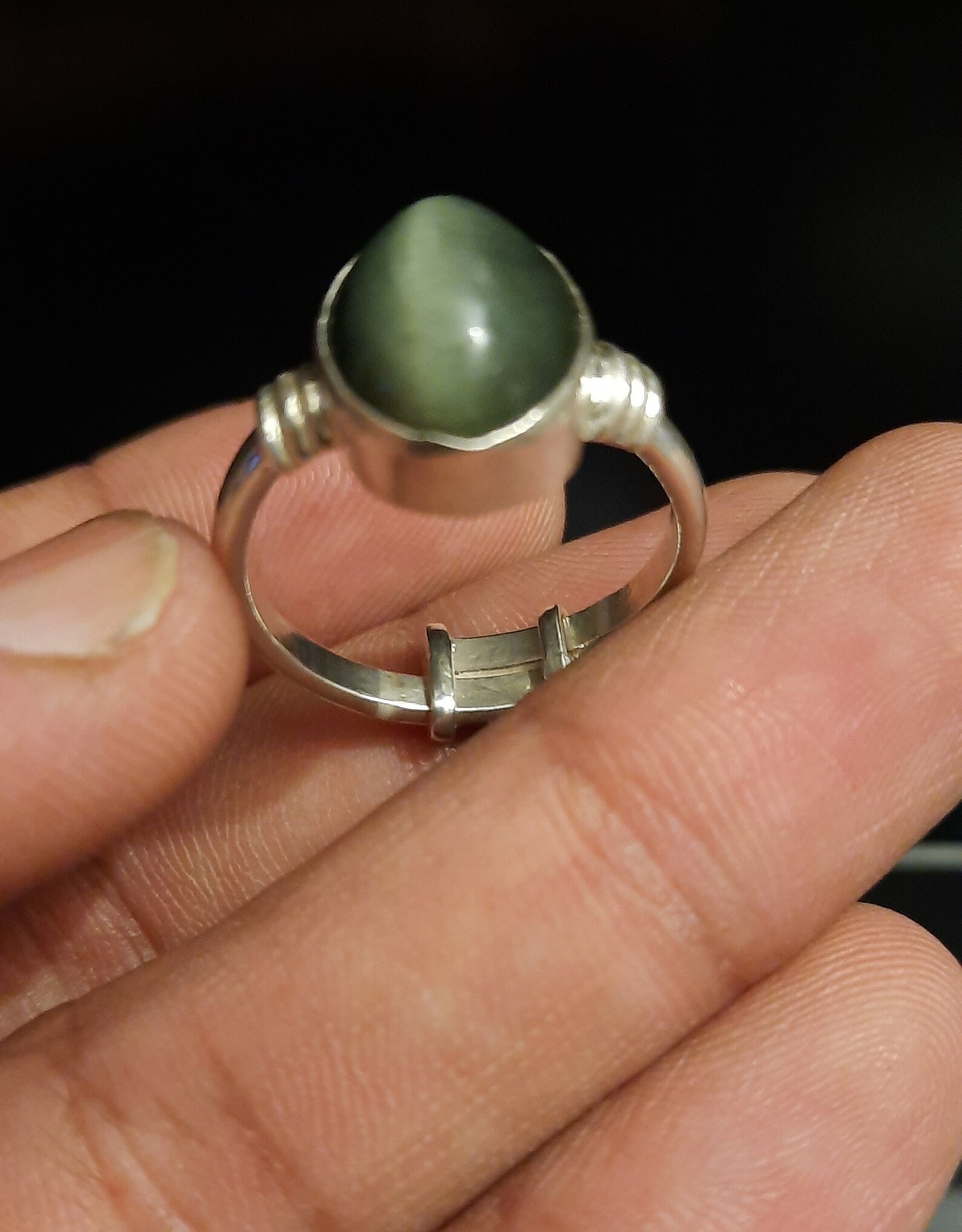 Cat's Eye Gemstone Ring Natural Cat's Eye Gemstone / Etsy